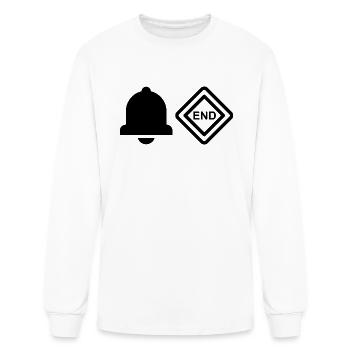 Bell End - Men's Long Sleeve T-Shirt - white - Front