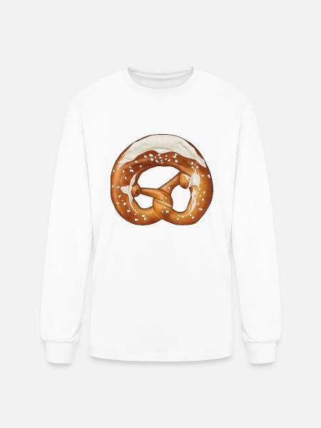 Pretzel - Men's Long Sleeve T-Shirt - white