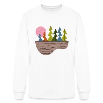 North Woods - Men's Long Sleeve T-Shirt - white - Front