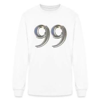 Numbers - Men's Long Sleeve T-Shirt - white - Front