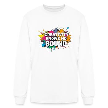 creativity knows no bound - Men's Long Sleeve T-Shirt - white - Front