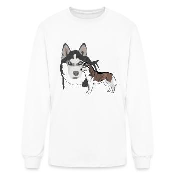 Huskies - Men's Long Sleeve T-Shirt - white - Front