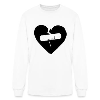 broken hearted - Men's Long Sleeve T-Shirt - white - Front