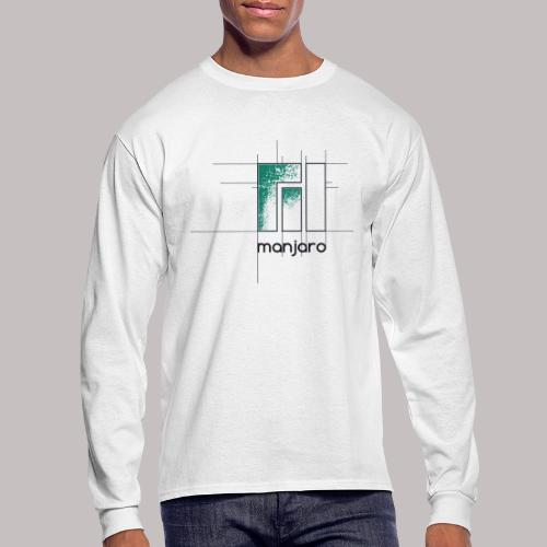 Manjaro Logo Draft - Men's Long Sleeve T-Shirt