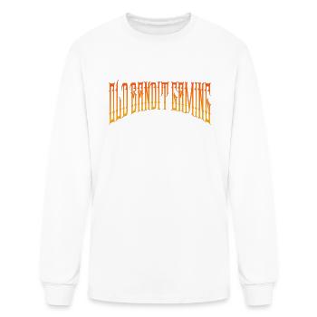 Exclusive Old Bandit Gaming Banner Merch - Men's Long Sleeve T-Shirt - white - Front