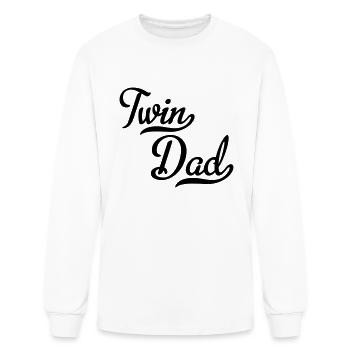 Twin Dad - Men's Long Sleeve T-Shirt - white - Front