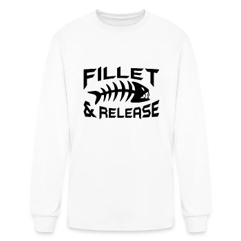 fishing Fish jery - Men's Long Sleeve T-Shirt - white - Front