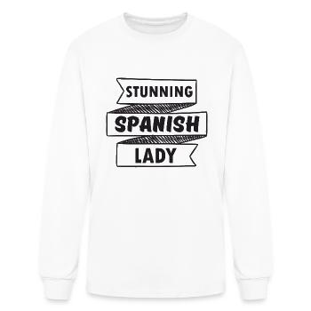 Stunning spanish lady - Men's Long Sleeve T-Shirt - white - Front