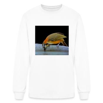 A thirsty bird - Men's Long Sleeve T-Shirt - white - Front