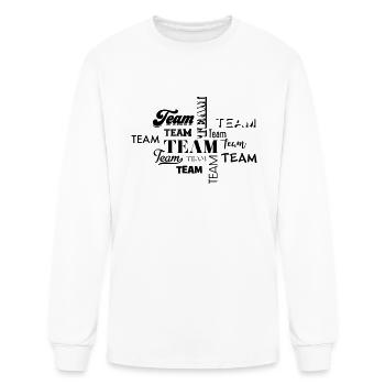 Team - Men's Long Sleeve T-Shirt - white - Front