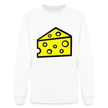Cheese - Men's Long Sleeve T-Shirt - white - Front