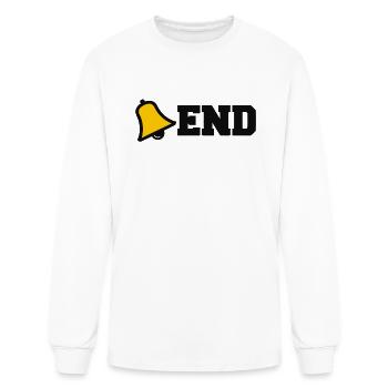 Bell End - Men's Long Sleeve T-Shirt - white - Front