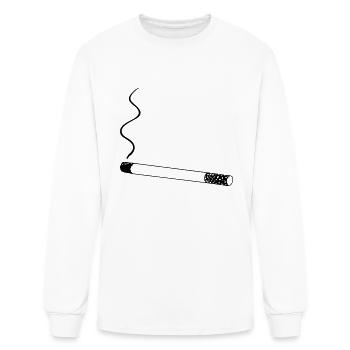 smoking - Men's Long Sleeve T-Shirt - white - Front