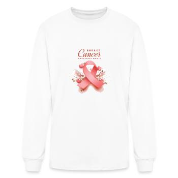 BREAST CANCER AWARENESS MONTH - Men's Long Sleeve T-Shirt - white - Front