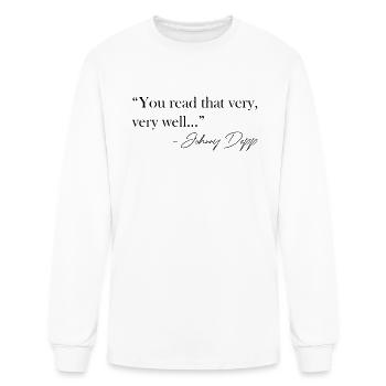 You Read That Very Well - Men's Long Sleeve T-Shirt - white - Front