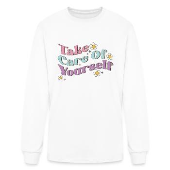 Take care of yourself - Men's Long Sleeve T-Shirt - white - Front