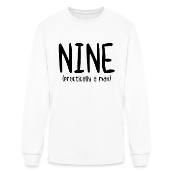 Nine Practically a Man - Men's Long Sleeve T-Shirt - white - Front