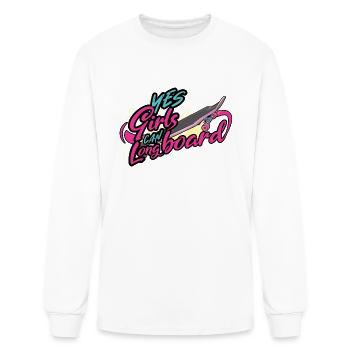 Longboard - Men's Long Sleeve T-Shirt - white - Front