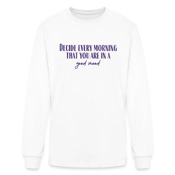 A Good Mood love - Men's Long Sleeve T-Shirt - white - Front