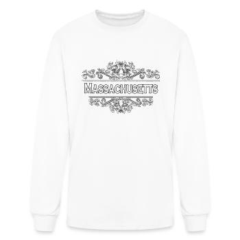 Massachusetts State - Men's Long Sleeve T-Shirt - white - Front