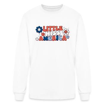 Little miss america - Men's Long Sleeve T-Shirt - white - Front