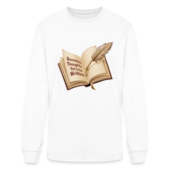 Boundless Thoughts Yet To Be Written Book/Journal - Men's Long Sleeve T-Shirt - white - Front