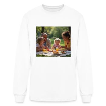 Family picnic - Men's Long Sleeve T-Shirt - white - Front