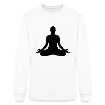 Meditation - Men's Long Sleeve T-Shirt - white - Front