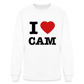 I Love Cam - Men's Long Sleeve T-Shirt - white - Front