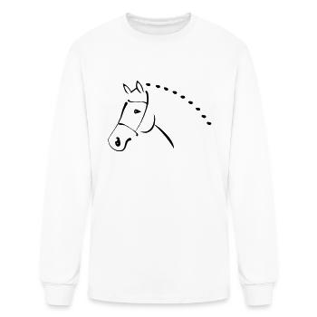 dressage horse - Men's Long Sleeve T-Shirt - white - Front