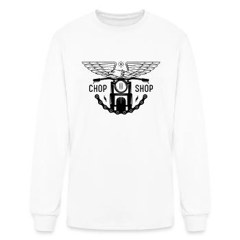 chop shop - Men's Long Sleeve T-Shirt - white - Front