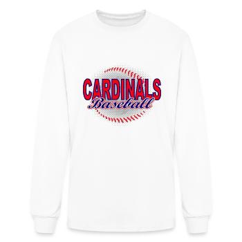 Cardinals Baseball - Men's Long Sleeve T-Shirt - white - Front