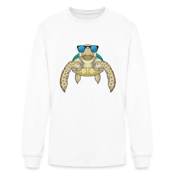 Turtle Sunglasses - Men's Long Sleeve T-Shirt - white - Front