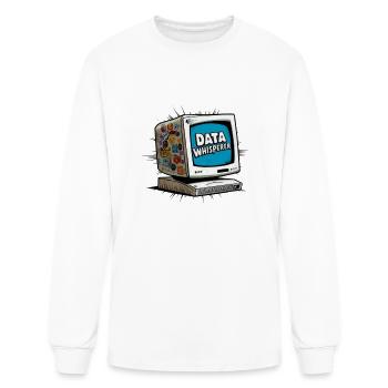 data whisperer - Men's Long Sleeve T-Shirt - white - Front
