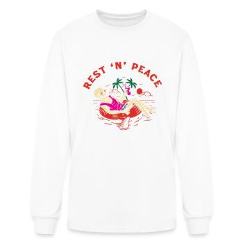 Rest N Peace - Men's Long Sleeve T-Shirt - white - Front
