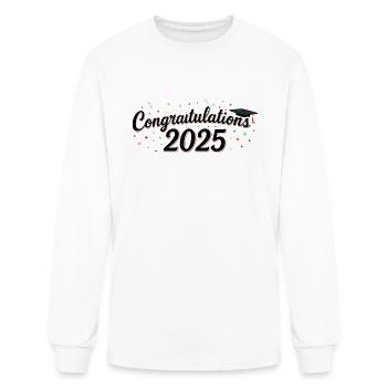 Congratulations graduation 2025 senior high school - Men's Long Sleeve T-Shirt - white - Front