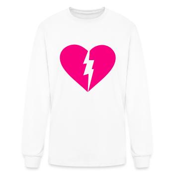 Broken Heart - Men's Long Sleeve T-Shirt - white - Front