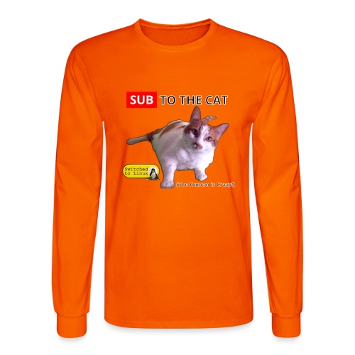 Sub to the Cat - Men's Long Sleeve T-Shirt