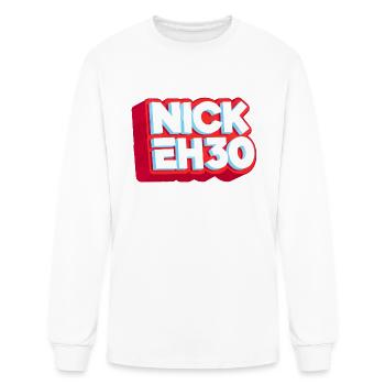 nick eh 30 - Men's Long Sleeve T-Shirt - white - Front