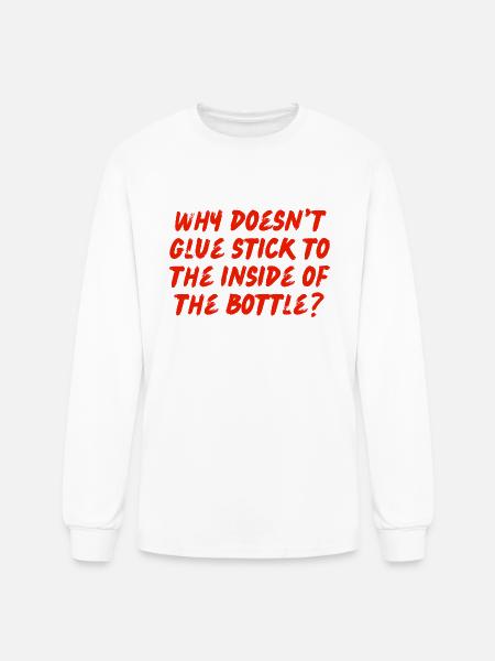 Glue - Men's Long Sleeve T-Shirt - white