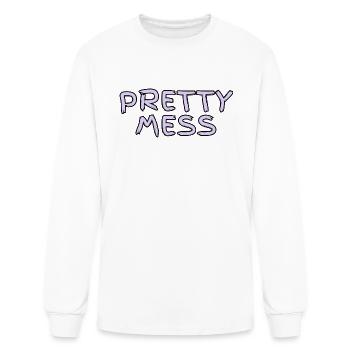 Pretty Mess - Men's Long Sleeve T-Shirt - white - Front