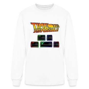 Time travel is possible - Men's Long Sleeve T-Shirt - white - Front