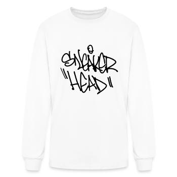 sneaker head - Men's Long Sleeve T-Shirt - white - Front
