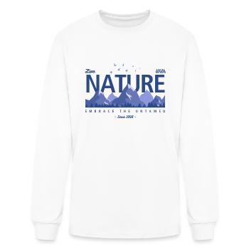 Live with nature - Men's Long Sleeve T-Shirt - white - Front