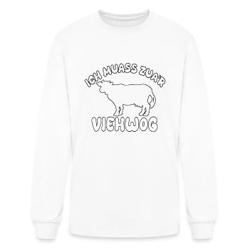 heavy bavarian funny - Men's Long Sleeve T-Shirt - white - Front