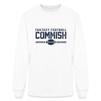 Fantasy Football Commish - Men's Long Sleeve T-Shirt - white - Front