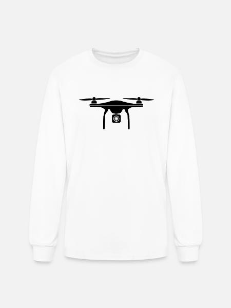 Drone - Men's Long Sleeve T-Shirt - white