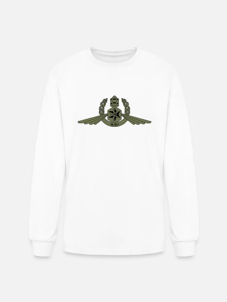 YAMAM - OLIVE - Men's Long Sleeve T-Shirt - white