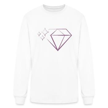 Diamond - Men's Long Sleeve T-Shirt - white - Front