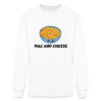 MAC AND CHEESE - Men's Long Sleeve T-Shirt - white - Front